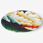 Assiettes En Carton Jours pluvieux (Angle)