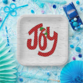 Assiettes En Carton Joy Snowman sur White Birch (Fête)