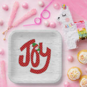 Assiettes En Carton Joy Snowman sur White Birch (Fête)