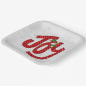 Assiettes En Carton Joy Snowman sur White Birch (Angulaire)