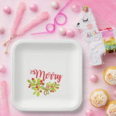 Assiettes En Carton Joyeuse Et Lumineuse Fête De Vacances Ivy (Fête)