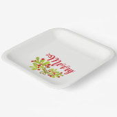 Assiettes En Carton Joyeuse Et Lumineuse Fête De Vacances Ivy (Angulaire)