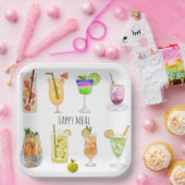 Assiettes En Carton Joyeuse fête d'anniversaire Unique image de cockta (Fête)