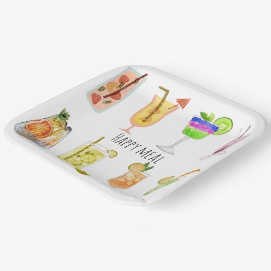 Assiettes En Carton Joyeuse fête d'anniversaire Unique image de cockta (Angulaire)