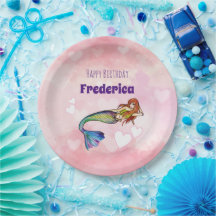 Joyeuse fille d'anniversaire Rainbow Mermaid Illus