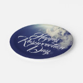 Assiettes En Carton Joyeuse journée de la résurrection avec les nuages (Angle)