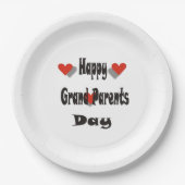 Assiettes En Carton Joyeuse Journée des grands parents (Devant)