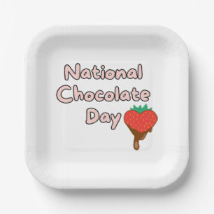 Assiettes En Carton Joyeuse journée nationale du chocolat