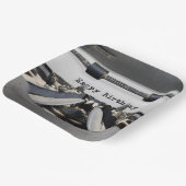 Assiettes En Carton Joyeuse machine à écrire rétro Anniversaire (Angulaire)