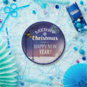 Assiettes En Carton Joyeuse plaque de fête de Noël (Fête)