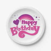Assiettes En Carton Joyeuse plaque de fête décorative d'anniversaire (Devant)