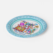 Assiettes En Carton Joyeuse plaque de papier de gâteau d'anniversaire (Angle)