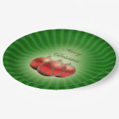 Assiettes En Carton Joyeuse plaque de papier de Noël (Angle)