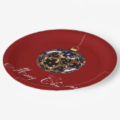 Assiettes En Carton Joyeuse plaque de papier de Noël (Angle)