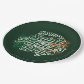 Assiettes En Carton Joyeuse Saint-Patrick vintage (Angle)