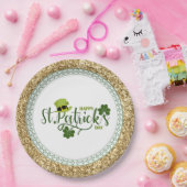 Assiettes En Carton Joyeuse Saint Patrick's Day, design de vacances, (Fête)
