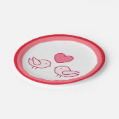Assiettes En Carton Joyeuse Saint-Valentin (Angle)