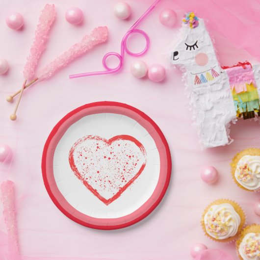 Assiettes En Carton Joyeuse Saint-Valentin (Fête)