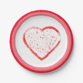 Assiettes En Carton Joyeuse Saint-Valentin (Devant)