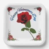 Assiettes En Carton Joyeuse Saint-Valentin (Recto)