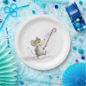 Assiettes En Carton Joyeuse souris plus plaque de papier (Fête)
