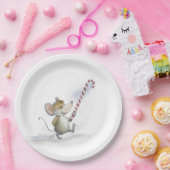 Assiettes En Carton Joyeuse souris plus plaque de papier (Fête)