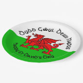 Assiettes En Carton Joyeuse St Davids Day en style celtique 9" (Angle)