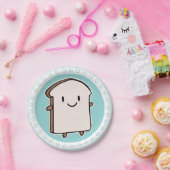 Assiettes En Carton Joyeuse tranche de pain (Fête)