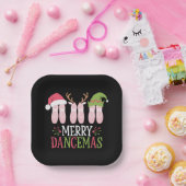 Assiettes En Carton Joyeuses Dancemas Noël Ballet Chaussures Danse (Fête)