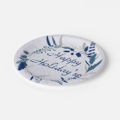 Assiettes En Carton Joyeuses fêtes (Angle)