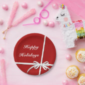 Assiettes En Carton Joyeuses fêtes (Fête)