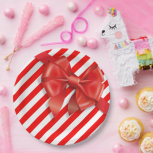 Assiettes En Carton Joyeuses jambes de lutin de Noël   Méfaits du Pôle