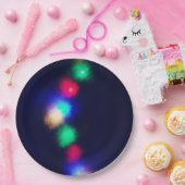 Assiettes En Carton Joyeuses lumières de Noël (Fête)