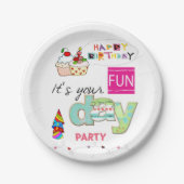 Assiettes En Carton Joyeuses Plaques de papier d'anniversaire FUN Cupc (Devant)