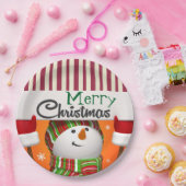 Assiettes En Carton Joyeuses plaques en papier de Noël (Fête)