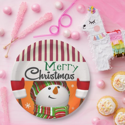 Assiettes En Carton Joyeuses plaques en papier de Noël (Fête)