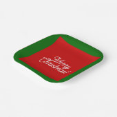 Assiettes En Carton Joyeuses plaques en papier de Noël (Angulaire)