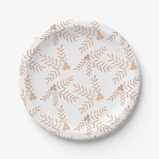 Assiettes En Carton Joyeuses vacances (Devant)