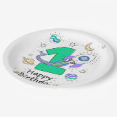 Assiettes En Carton Joyeux 1er anniversaire (Angle)