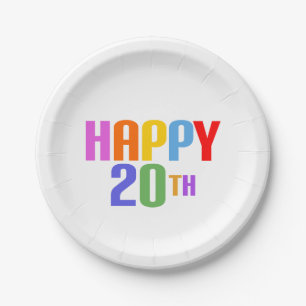 Assiettes En Carton Joyeux 20ème