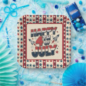 Assiettes En Carton Joyeux 4 juillet (Fête)