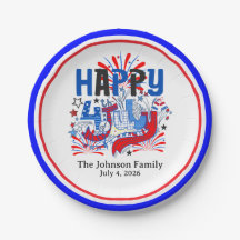 Joyeux 4 juillet Célébration Texte personnalisé