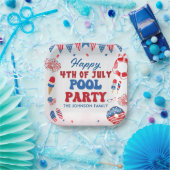 Assiettes En Carton Joyeux 4 juillet Pool Party été (Fête)