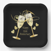 Assiettes En Carton Joyeux à 50 ans (Recto)