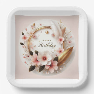 Assiettes En Carton Joyeux anniversaire