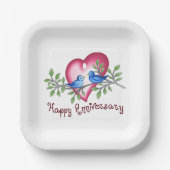 Assiettes En Carton Joyeux anniversaire (Recto)