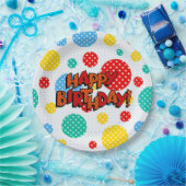 Assiettes En Carton Joyeux anniversaire (Fête)