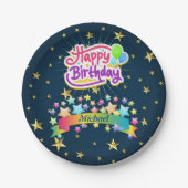 Assiettes En Carton Joyeux anniversaire (Devant)