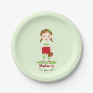 Assiettes En Carton Joyeux Anniversaire aux Fruits Rouges