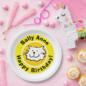 Assiettes En Carton Joyeux anniversaire avec nom (Fête)